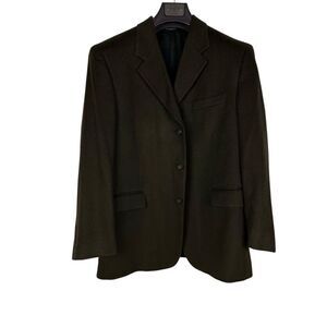 Joseph & Lyman Bloomingdales Pure Cashmere Sports Coat Blazer 42R Dark Olive